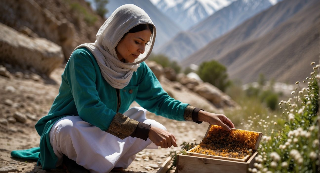 hunza symbolize the women empowerment through the creation of a honey brand in Pakistan
