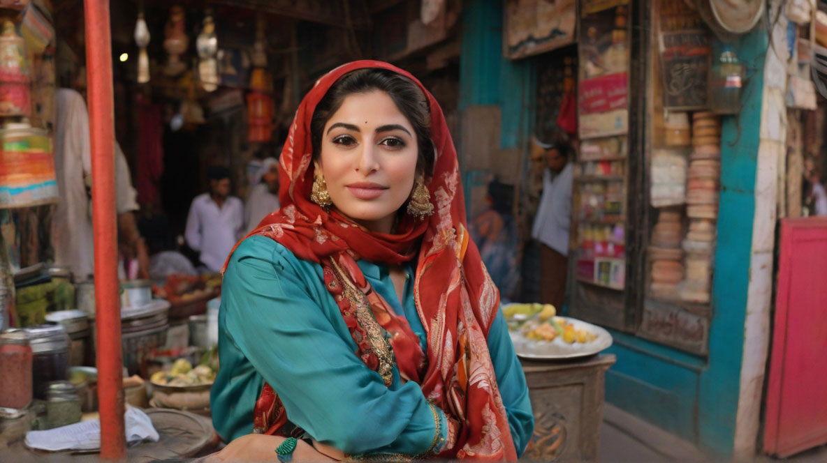 pakistani woman prioritizing self-care exuding strength and resilience